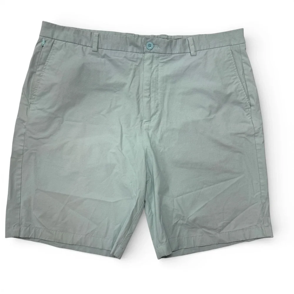Vineyard Vines Mens On-The-Go Shorts 40 Seafoam Green Stretch Performance Chino